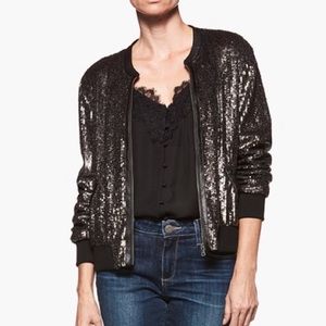 Paige•Sparkly Sequin Bomber Jacket •NWT